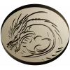 Dragon Wave Medallion - STL 3D Model for CNC