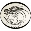 Dragon Wave Medallion - STL 3D Model for CNC