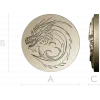 Dragon Wave Medallion - STL 3D Model for CNC