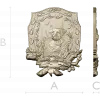 Панно-щит с собакой в лесу - 3D модель STL для ЧПУ
