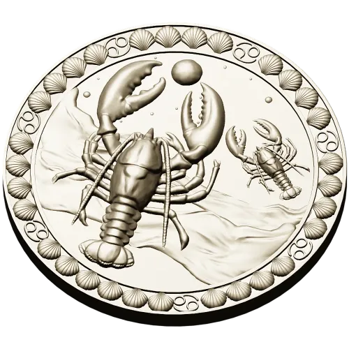 Медальон Морской рак - STL для ЧПУ