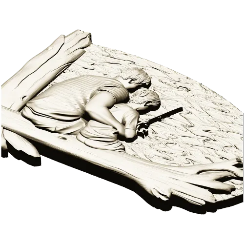 Отцовский урок - 3D панно для ЧПУ в формате STL