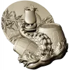 Kraken's Bounty Relief - high-relief STL 3D model for CNC