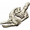 Defiant Skullhand - 3D STL model for CNC relief