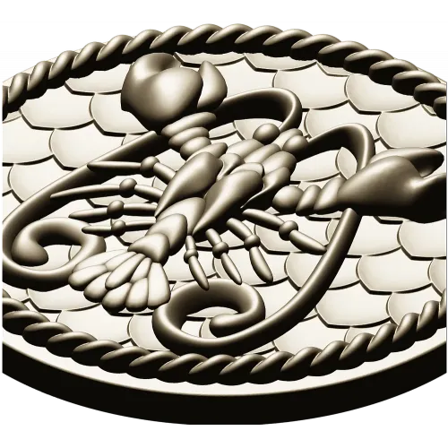 Cancer Zodiac Medallion STL - 3D Model for CNC Milling