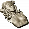 Бюст Медузы Горгоны - 3D модель STL для ЧПУ