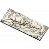 High-Relief Stags Panel STL for CNC - Detailed 3D Model for Milling