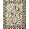 Celtic Cross with Rose - Relief Panel STL for CNC
