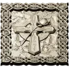 Celtic Cross with Rose - Relief Panel STL for CNC