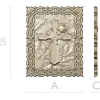 Celtic Cross with Rose - Relief Panel STL for CNC