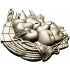 Fruit Basket Relief STL for CNC