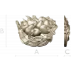 Fruit Basket Relief STL for CNC