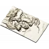 Woman and Lions High-Relief Panel STL