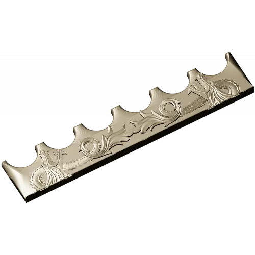 Mermaid Frieze STL - High-Relief Decorative Panel for CNC