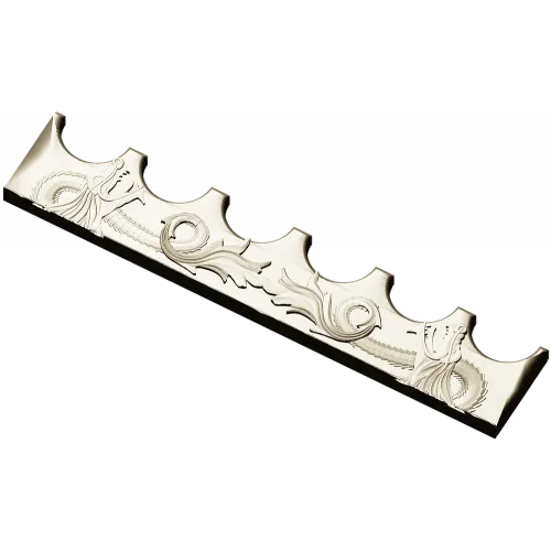 Mermaid Frieze STL - High-Relief Decorative Panel for CNC