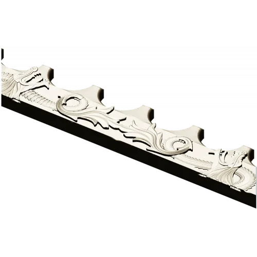 Mermaid Frieze STL - High-Relief Decorative Panel for CNC