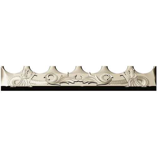 Mermaid Frieze STL - High-Relief Decorative Panel for CNC