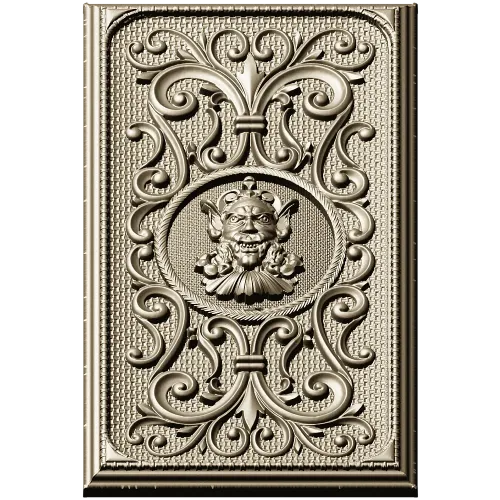 Demonic Medallion Relief Panel - STL 3D model for CNC