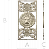 Lion Medallion Decorative Panel - STL 3D Model for CNC
