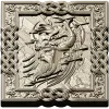 3D модель стл - барельеф "Рунический воитель" для ЧПУ