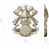 Славянский воин-щитодержатель - 3D модель STL для ЧПУ