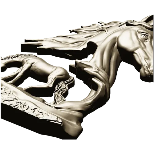 Грациозный конь - 3D модель STL для ЧПУ