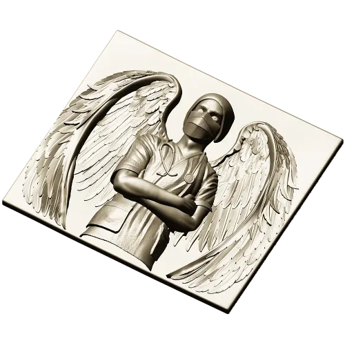 Guardian Medic Angel - STL 3D Relief for CNC
