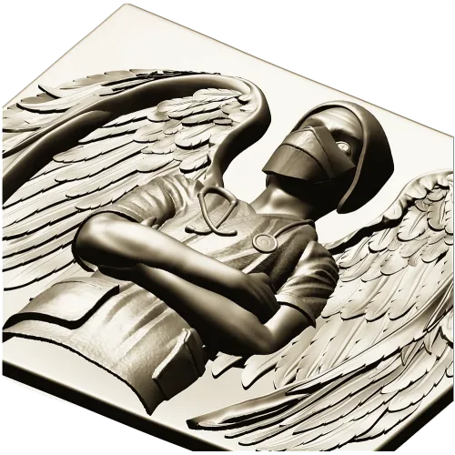Guardian Medic Angel - STL 3D Relief for CNC
