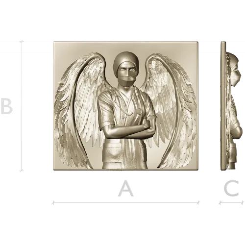 Guardian Medic Angel - STL 3D Relief for CNC