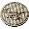Scorpio medallion 3D model (STL) for CNC routing