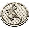 Scorpio medallion 3D model (STL) for CNC routing