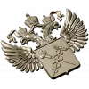 Двуглавый орёл с медицинским щитом - STL барельеф для ЧПУ