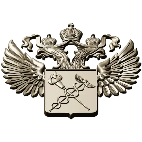 Двуглавый орёл с медицинским щитом - STL барельеф для ЧПУ
