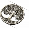 Tree of Life Round Medallion - STL 3D Model for CNC