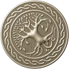 Celtic Tree of Life round medallion STL for CNC