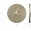 Celtic Tree of Life round medallion STL for CNC