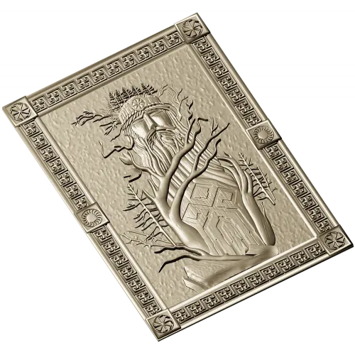 Slavic Leshy high-relief panel STL for CNC