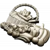 Корзина с овощами - 3D модель STL для ЧПУ фрезера