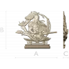 Воин Сакуры - 3D модель STL для ЧПУ