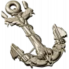 Sea Anchor with Moth - high-relief STL 3D model for CNC