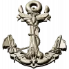 Sea Anchor with Moth - high-relief STL 3D model for CNC