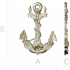 Sea Anchor with Moth - high-relief STL 3D model for CNC