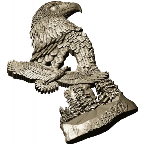 STL модель Орел-страж - рельеф для ЧПУ, 3D модель stl