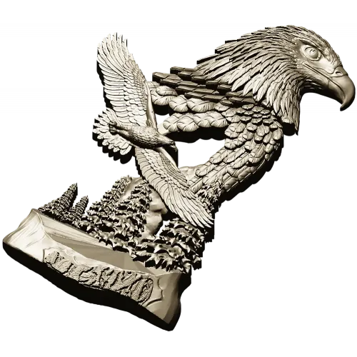 STL модель Орел-страж - рельеф для ЧПУ, 3D модель stl