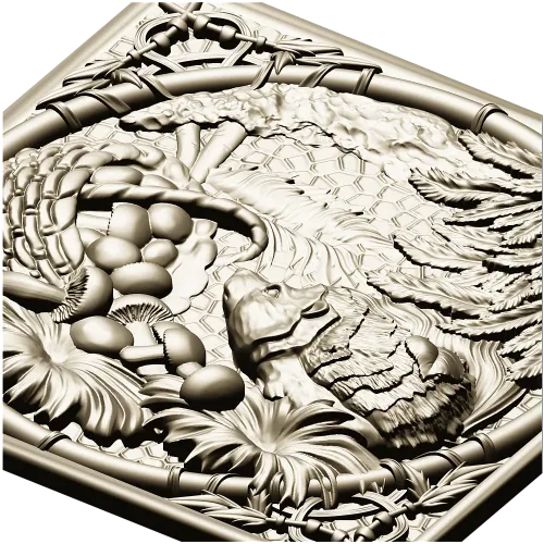 Forest Hedgehog Decorative Panel STL for CNC