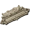 Ornate Heraldic Address Plaque - STL 3D Model for CNC Milling