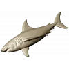 Белая акула - 3D модель STL для ЧПУ