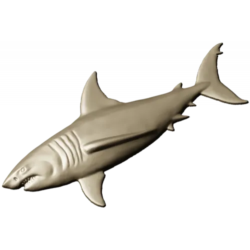 Белая акула - 3D модель STL для ЧПУ