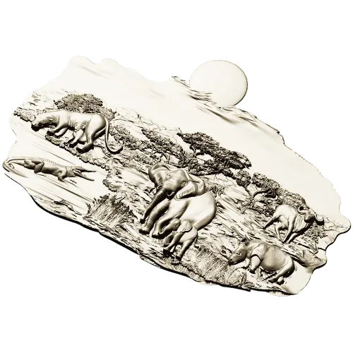 Барельеф саванна - 3D модель STL для ЧПУ