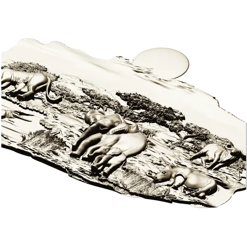 Барельеф саванна - 3D модель STL для ЧПУ